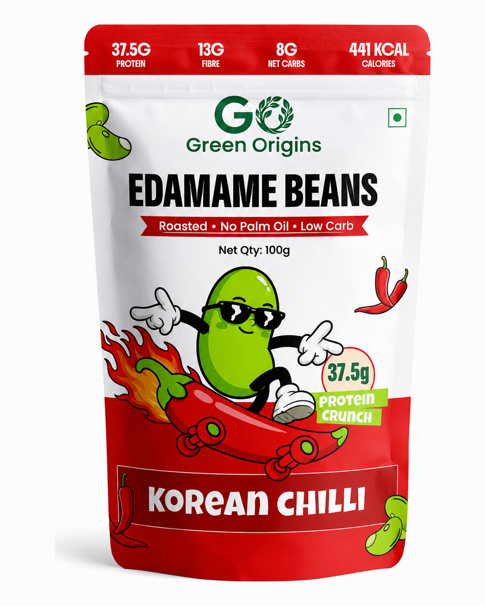 Korean Chilli Roasted Edamame